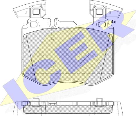 Icer 182367 - Brake Pad Set, disc brake autospares.lv