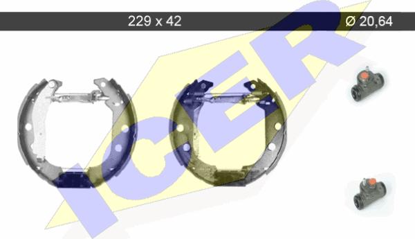 Icer 79KT0047 C - Brake Shoe Set autospares.lv