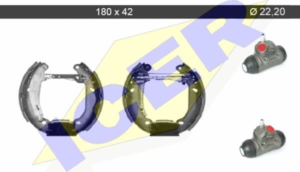 Icer 79KT0056 C - Brake Shoe Set autospares.lv