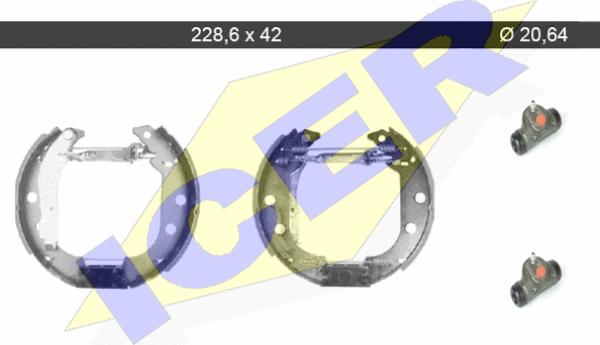 Icer 79KT0052 C - Brake Shoe Set autospares.lv