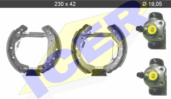 Icer 79KT0084 C - Brake Shoe Set autospares.lv