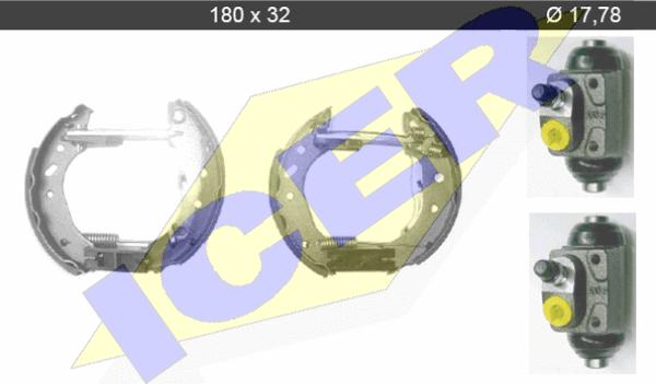 Icer 79KT0024 C - Brake Shoe Set autospares.lv