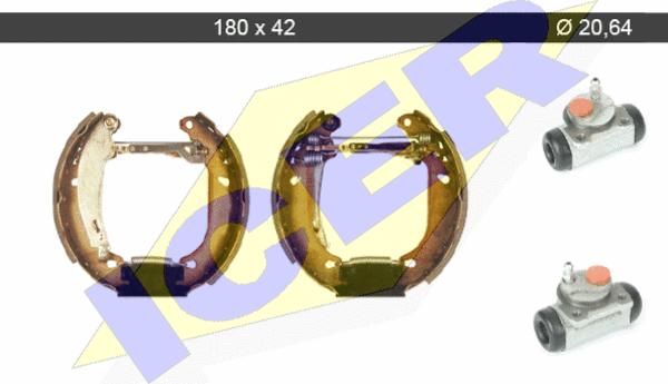 Icer 79KT0102 C - Brake Shoe Set autospares.lv