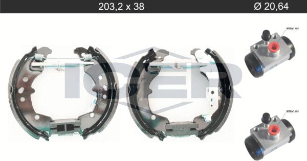 Icer 79KT0107 C - Brake Shoe Set autospares.lv