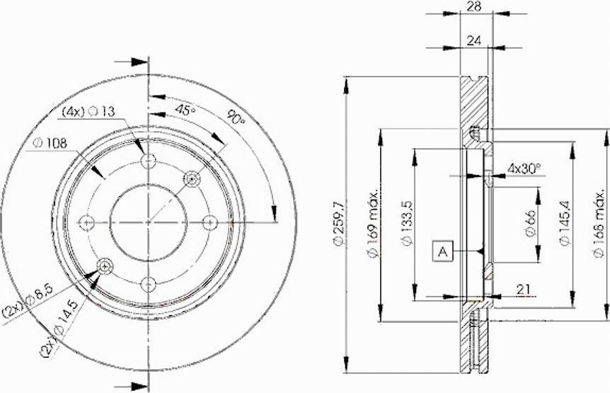 Icer 78BD9406 - Brake Disc autospares.lv