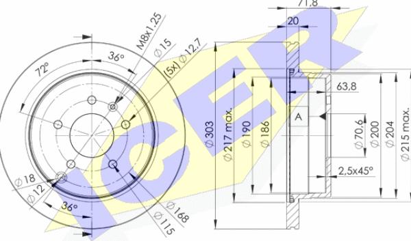 Icer 78BD9049-2 - Brake Disc autospares.lv