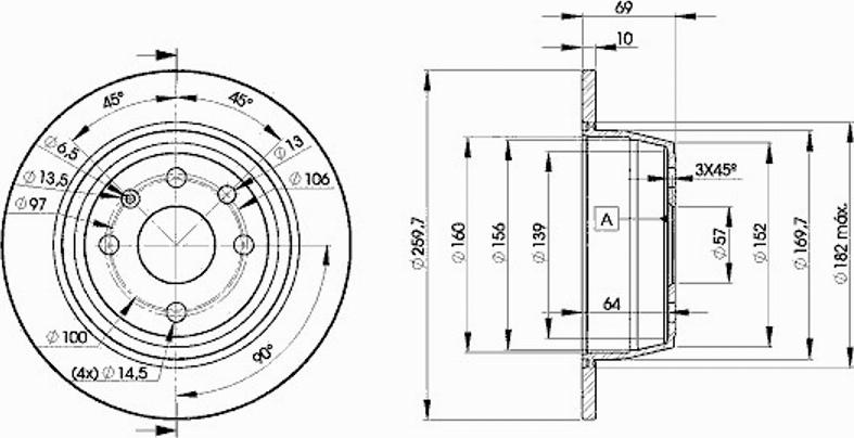 Icer 78BD9041 - Brake Disc autospares.lv