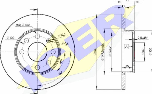 Icer 78BD9020-2 - Brake Disc autospares.lv