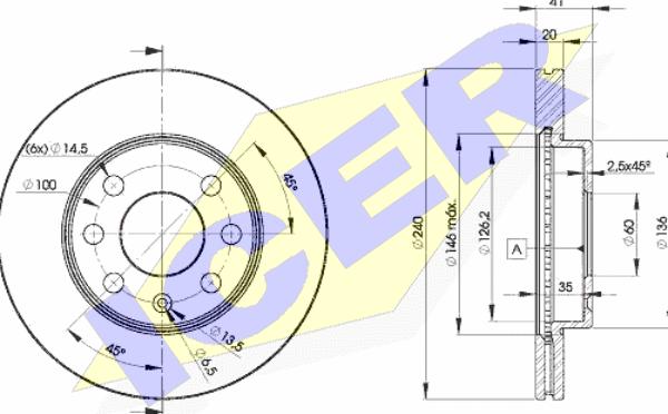 Icer 78BD9021-2 - Brake Disc autospares.lv