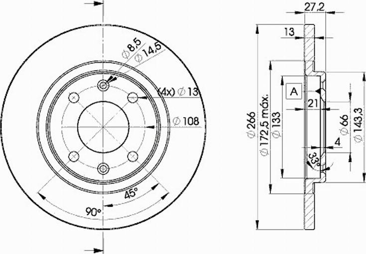 Icer 78BD4692 - Brake Disc autospares.lv