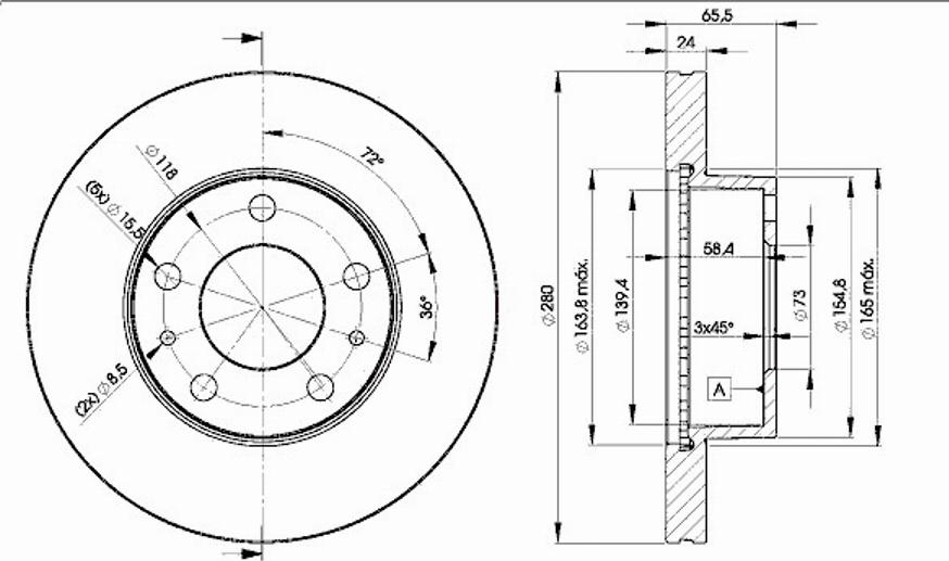 Icer 78BD4681 - Brake Disc autospares.lv