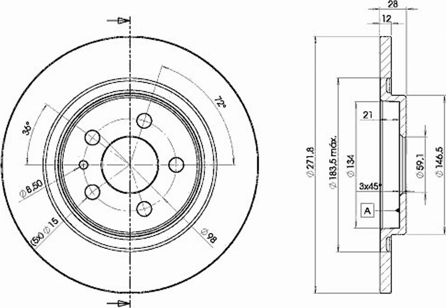 Icer 78BD4679 - Brake Disc autospares.lv