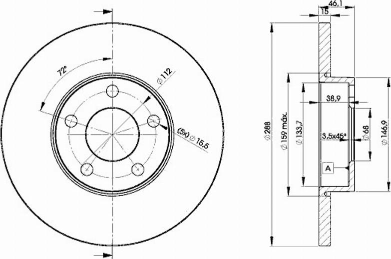 Icer 78BD4061 - Brake Disc autospares.lv