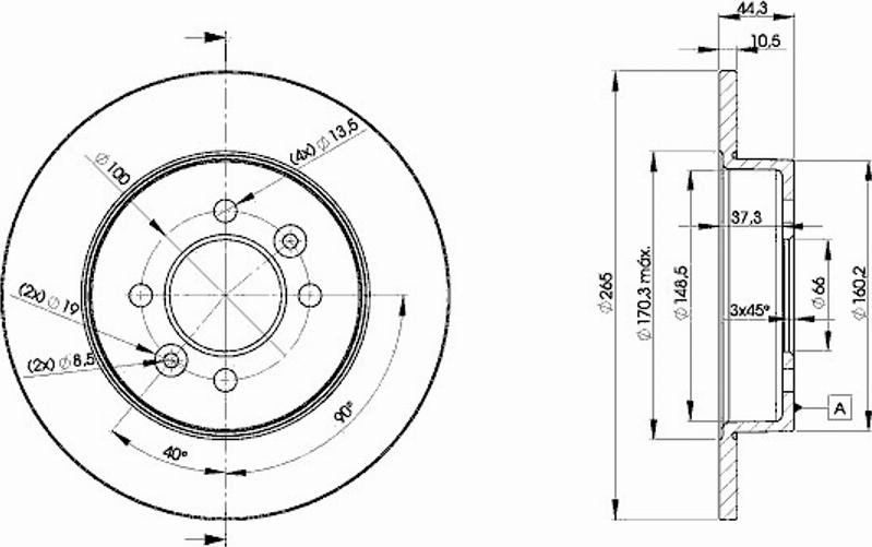 Icer 78BD4295 - Brake Disc autospares.lv