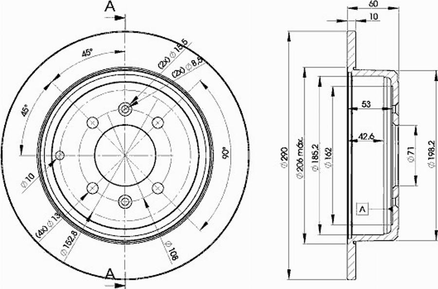 Icer 78BD4250 - Brake Disc autospares.lv