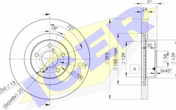 Icer 78BD4702-2 - Brake Disc autospares.lv