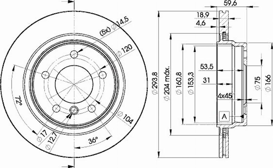 Icer 78BD5563 - Brake Disc autospares.lv