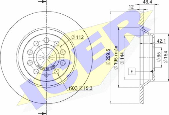 Icer 78BD5642-2 - Brake Disc autospares.lv