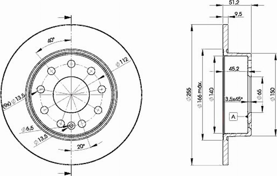 Icer 78BD5616 - Brake Disc autospares.lv