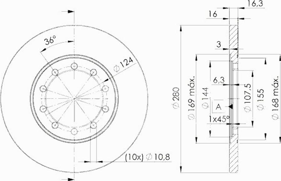 Icer 78BD5631 - Brake Disc autospares.lv