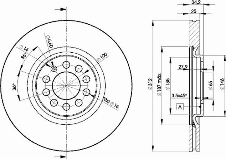 Icer 78BD5620 - Brake Disc autospares.lv