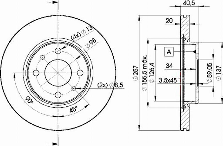 Icer 78BD5056 - Brake Disc autospares.lv