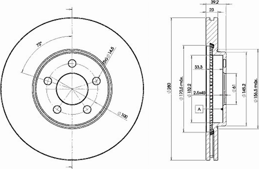 Icer 78BD5300 - Brake Disc autospares.lv