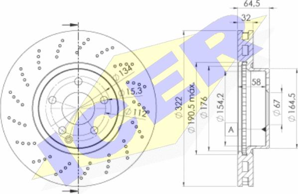 Icer 78BD6472-2 - Brake Disc autospares.lv