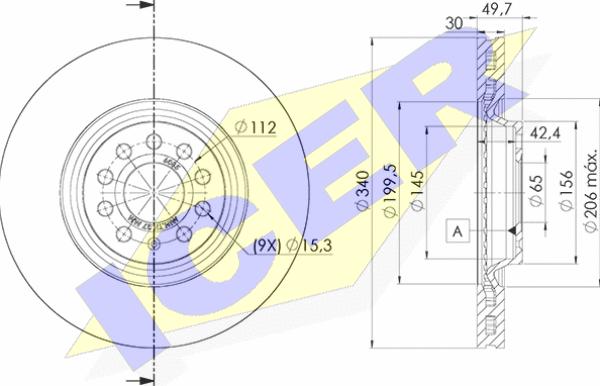 Icer 78BD6085-2 - Brake Disc autospares.lv