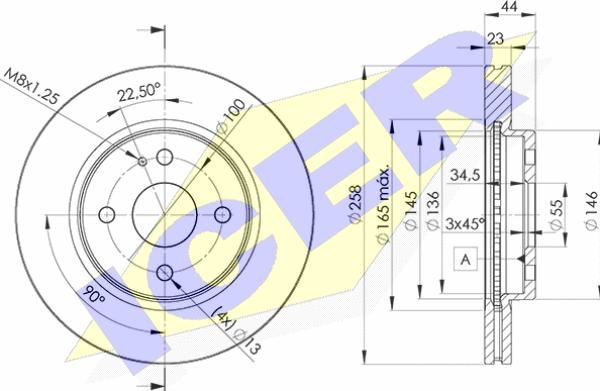 Icer 78BD6036-2 - Brake Disc autospares.lv