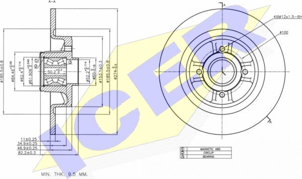 Icer 78BD6329-1 - Brake Disc autospares.lv