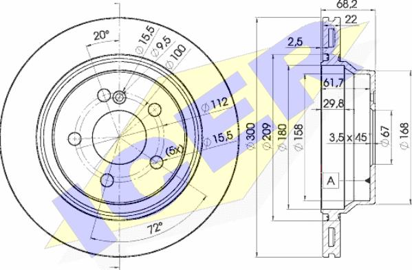 Icer 78BD0910-2 - Brake Disc autospares.lv