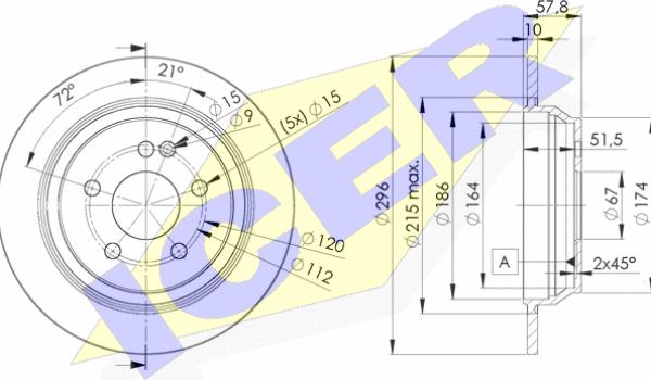 Icer 78BD0416-2 - Brake Disc autospares.lv