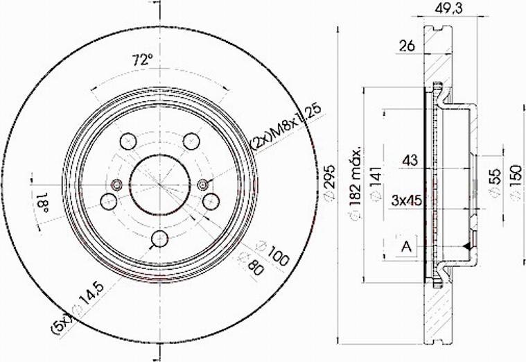 Icer 78BD0505 - Brake Disc autospares.lv