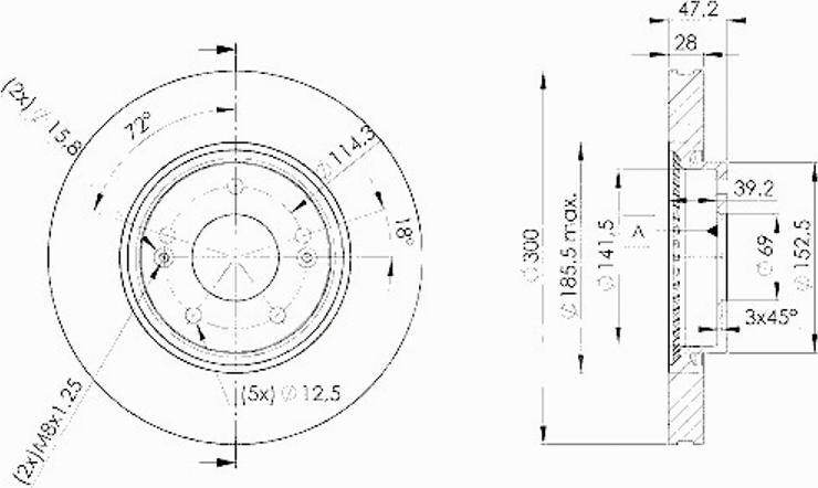 Icer 78BD0580 - Brake Disc autospares.lv