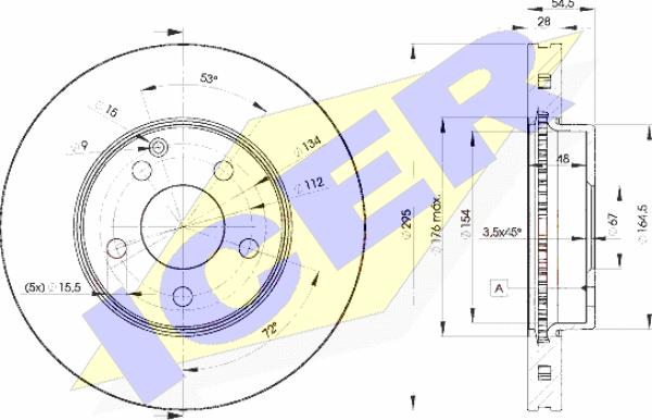 Icer 78BD0812-2 - Brake Disc autospares.lv