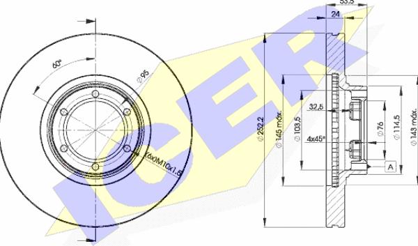 Icer 78BD1367-2 - Brake Disc autospares.lv