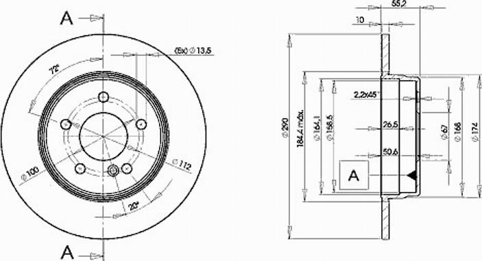 Icer 78BD3412 - Brake Disc autospares.lv