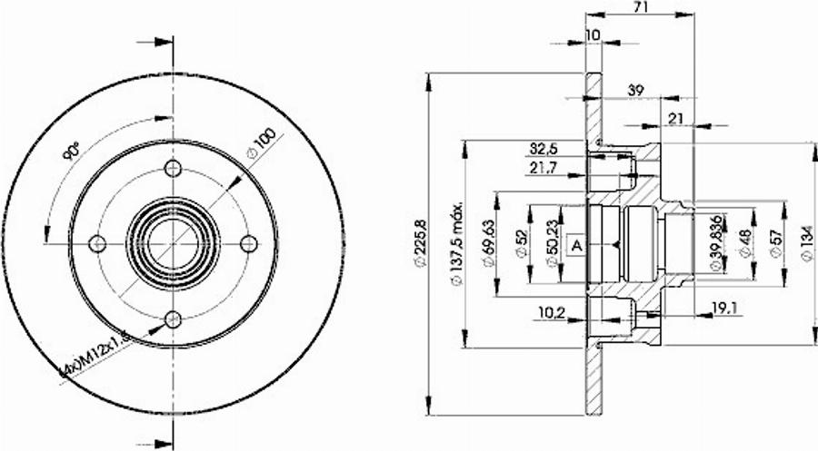 Icer 78BD3393 - Brake Disc autospares.lv