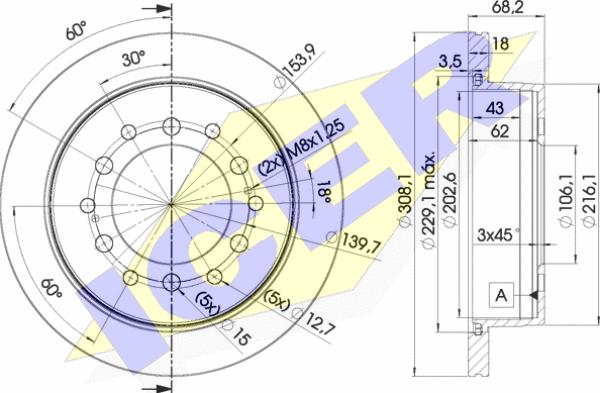 Icer 78BD2919-2 - Brake Disc autospares.lv