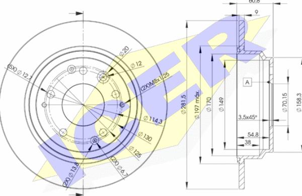 Icer 78BD2469-2 - Brake Disc autospares.lv