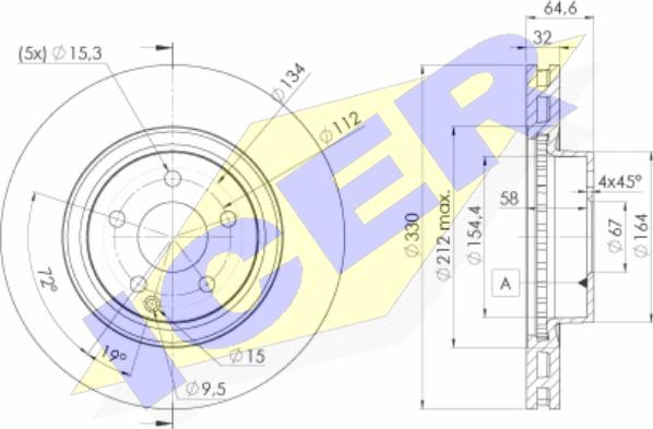 Icer 78BD2593-2 - Brake Disc autospares.lv