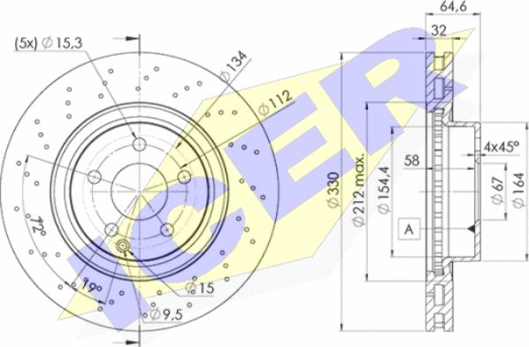 Icer 78BD2592-2 - Brake Disc autospares.lv