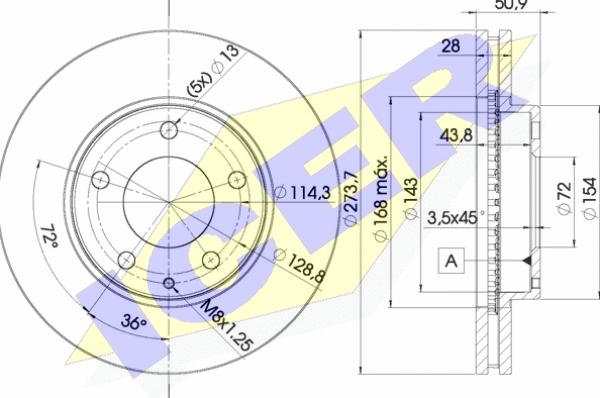 Icer 78BD2671-2 - Brake Disc autospares.lv