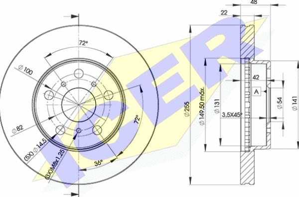 Icer 78BD2090-2 - Brake Disc autospares.lv