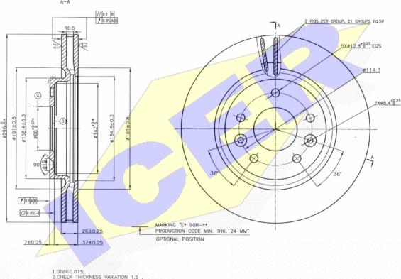 Icer 78BD2089-2 - Brake Disc autospares.lv