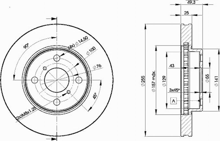 Icer 78BD2100 - Brake Disc autospares.lv