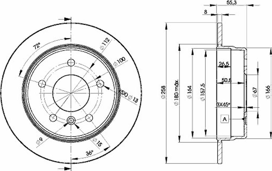 Icer 78BD2113 - Brake Disc autospares.lv