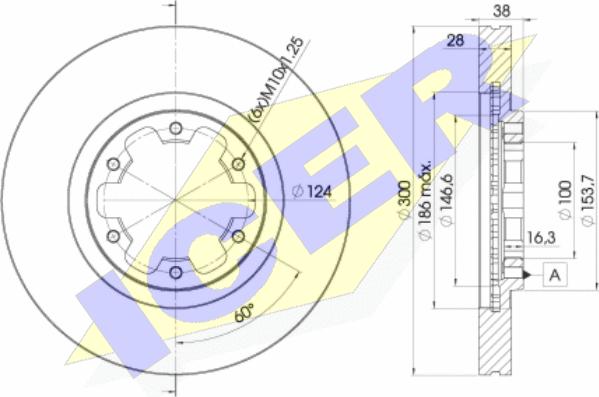 Icer 78BD2772-2 - Brake Disc autospares.lv