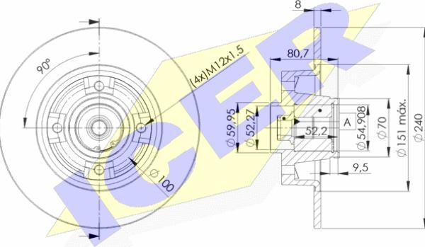 Icer 78BD7823-1 - Brake Disc autospares.lv